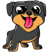 black and tan Black and tan bulldog